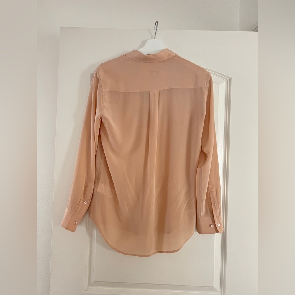 Equipment- silk blouse,beige pink (xs) - Picture 2 of 8